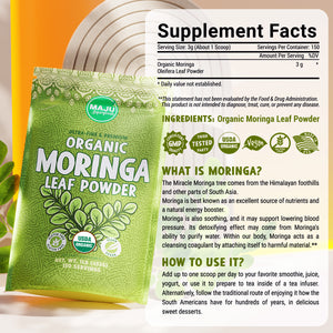 Organic Moringa Powder (1 lb) - Thumbnail 6