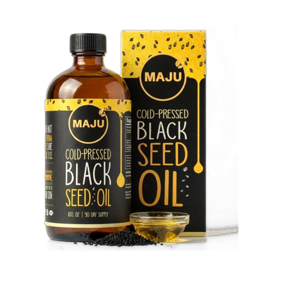 Black Seed Oil 16oz, Cold-Pressed — MAJU Nigella Sativa