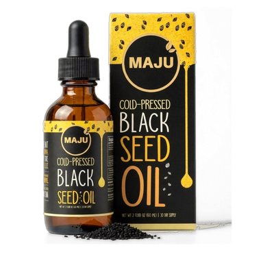Black Seed Oil Liquid Drops 2oz — MAJU Cold-Pressed, Travel Size