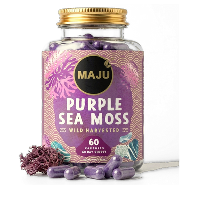 Sea Moss Capsules 60ct — MAJU Purple Chondrus Crispus, Wildcrafted