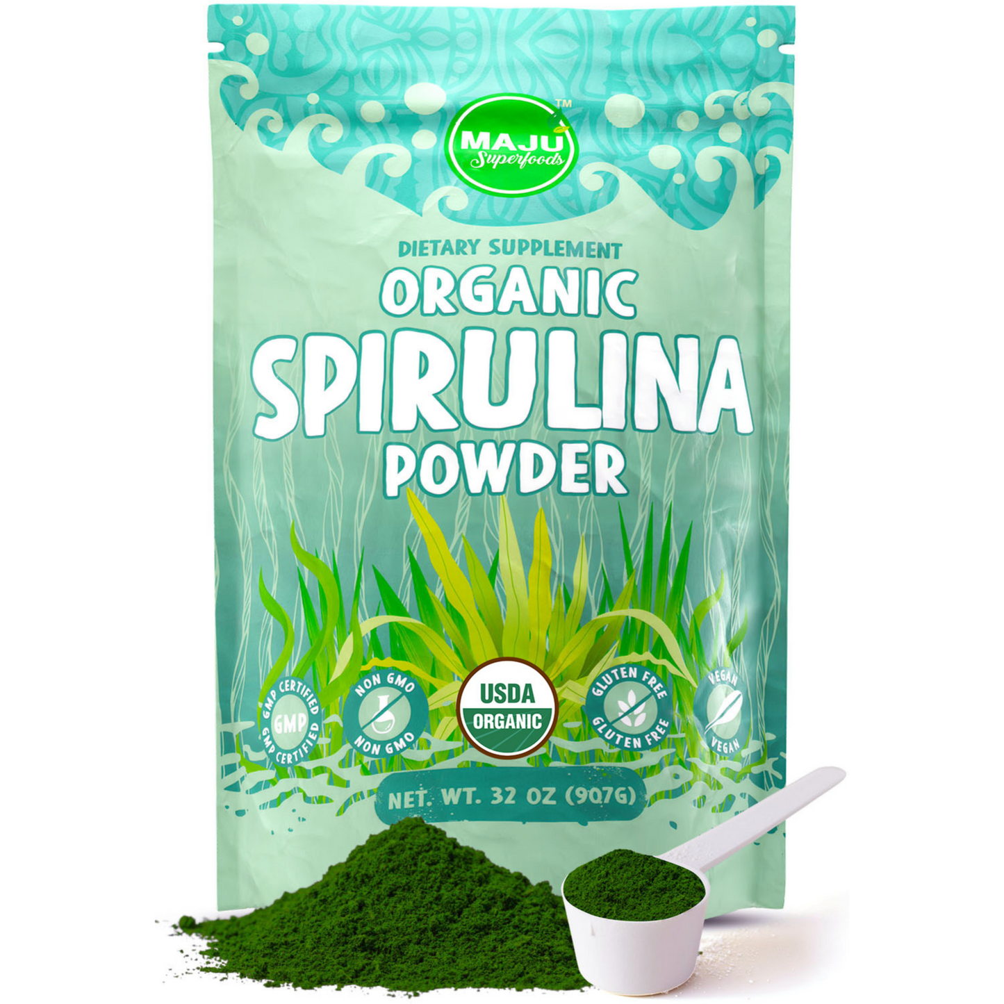 organic spirulina powder large